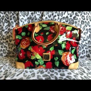 Dooney and Bourke Rose Vinyl Handbag